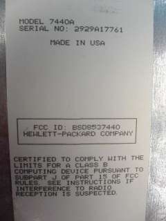 HP Hewlett Packard ColorPro Graphics Plotter 7440A  