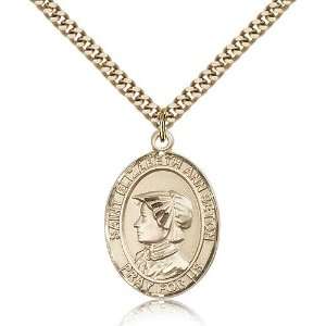  Gold Filled St. Saint Elizabeth Ann Seton Medal Pendant 1 