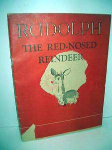 Rudolph Red Nosed Reindeer 1939 Montgomery Ward paper  