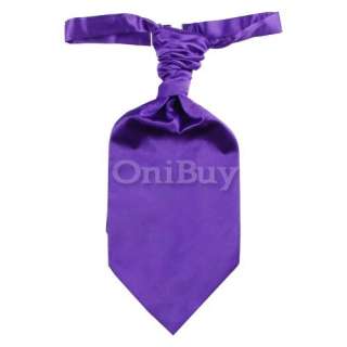 Lot Mens Wedding Ruche Cravat Scrunch Neck Tie Necktie  