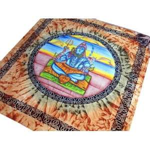  India Cotton Bedding Bed Sheet Shiva Wall Hanging Throw 