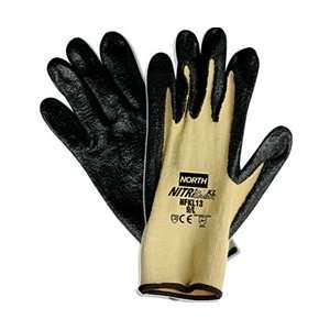 North Safety Nitri Task KL Nitrile Palm Coated Glove   Size 10 Black 