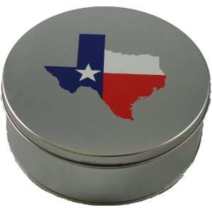  An Empty Texas Cookie Tin   Size 2 Round