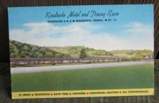 KENDRICKS MOTEL & DINING ROOM,RTE 15, MANSFIELD, PA  