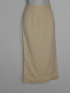 Ralph Lauren Cream Textured Wrap Long Skirt Sz 4  
