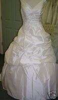 Sz 16 taffeta NWT  2010~bridal gown dress~ivory BEAUTY  