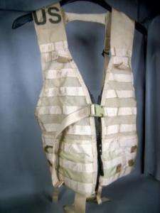 USGI DCU Desert Camo MOLLE Combat Vest Belt Surplus  