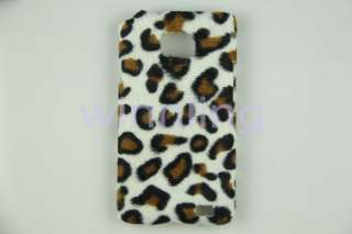 6X Leopard Fur skin Hard Back cover Case For Samsung Galaxy S 2 II 