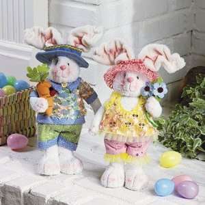 Standing Plush Bunny Couple   Party Decorations & Room Decor