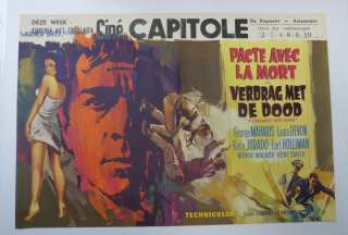 Covenant with Death 1967 Original Foreign Poster Approx. 20 1/2X14 