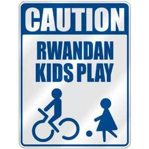   CAUTION RWANDAN KIDS PLAY  PARKING SIGN RWANDA