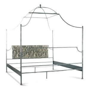   French Country Rustic Metal Old World Canopy Bed  King