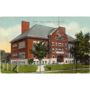  Vintage Postcard   Haish School   DeKalb Illinois 