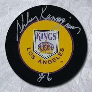   KANNEGIESSER L.A Kings SIGNED Vintage Hockey Puck