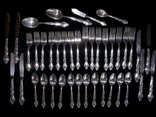   Silverplate WAKEFIELD Deepsilver 40 pc set flatware BEAUTIFUL  