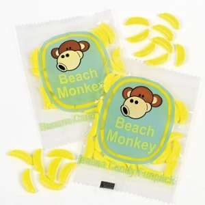Beach Monkey Banana Shaped Candy Fun Packs   Candy & Hard Candy 