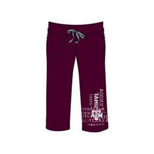  Texas A&M Aggies Ladies Flocked Drawstring Pants (Medium 