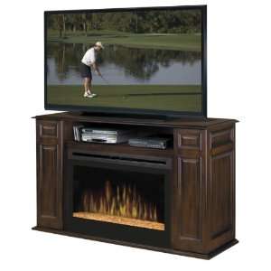  Atwood Electric Fireplace Media Console w/ Glass Ember Bed 