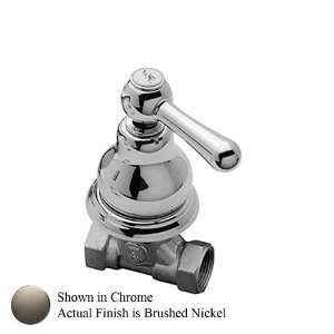  Barclay Denisse Lever 3/4 Wall Stop Valve Brushed Nickel 