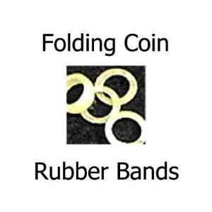  Rubber Bands for Folding Coins   20pk, Half Dollar Size 