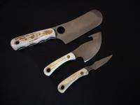KNIVES OF ALASKA 00031FG TRIPLE COMBO SET STAG NIB  