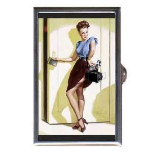  PIN UP GIRL SEXY PHOTOGRAPHER Coin, Mint or Pill Box Made 