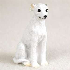  Whippet Miniature Dog Figurine   White
