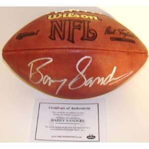  Barry Sanders Autographed Ball   Autographed Footballs 