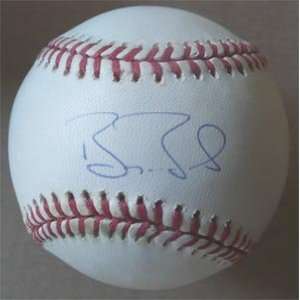  Barry Bonds Autographed Ball   National League Sports 