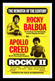 ROCKY 2 * BOX OFFICE / FIGHT MOVIE POSTER 1979 BOXING  