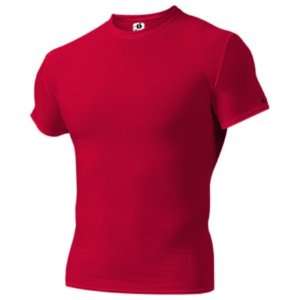 Badger Performance S/S B Fit Compression Shirts RED AXL  