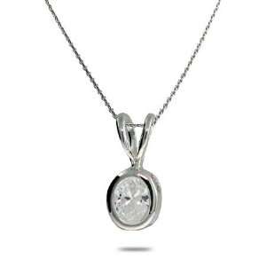  Set White Cubic Zirconia Sterling Silver Necklace Length 18 inches 
