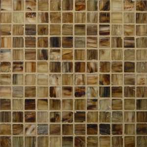  Desert 1 x 1 Brown Pool Frosted Glass Tile   16267