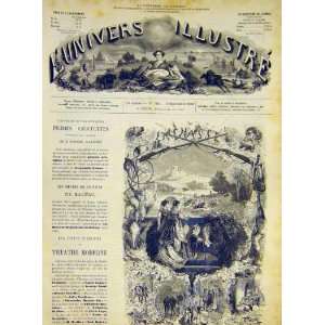  Hunt Sketches Desroches Valnay French Print 1868