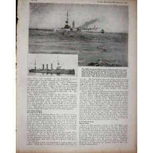    1914 WW1 Ship Pathfinder Beresford Agincourt Mainz