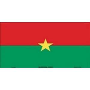 Burkina Faso Flag License Plate Plates Tags Tag auto vehicle car front