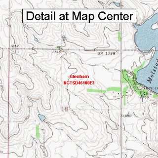   Topographic Quadrangle Map   Glenham, South Dakota (Folded/Waterproof