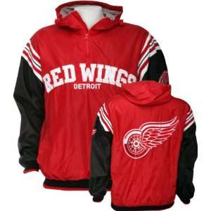 Detroit Red Wings Youth Half Zip Pullover Hooded Jacket  