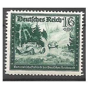  Postage Stamp Deutsche Reich Automobile Race SP124 