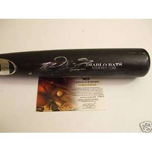  Will Rhymes Autographed Bat   Rookie Autogr GAI 