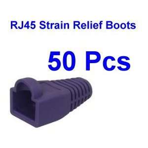  VasterCable,RJ45, Purple, Strain Relief Boots (50 Pcs Per 