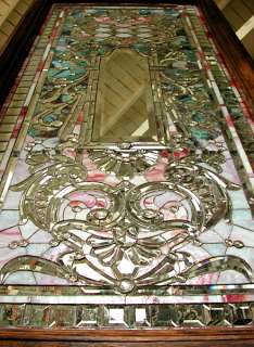 Beautiful Stained, Beveled, and Rippled Glass Window  