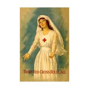  Third Red Cross Roll Call 28x42 Giclee on Canvas