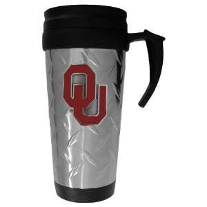  Oklahoma Sooners NCAA Diamond Plate Travel Mug