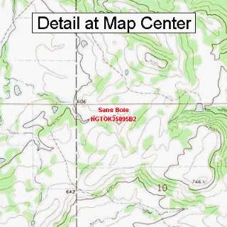   Map   Sans Bois, Oklahoma (Folded/Waterproof)