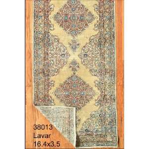  3x16 Hand Knotted Lavar Persian Rug   35x164
