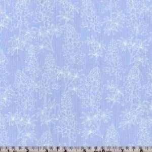  45 Wide Moda Blue Bonnet Trail Floral Blue Fabric By The 