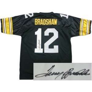  Terry Bradshaw Pittsburgh Steelers Black Jersey Sports 