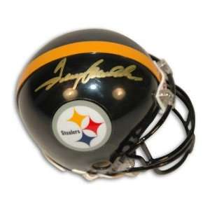  Autographed Terry Bradshaw Pittsburgh Steelers Mini Helmet 
