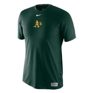   Athletics Green Nike 2011 Pro Core Player Top